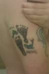 My Daughters foot print tattoo