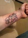 My beautiful Fiance's name tattoo