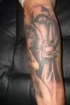 Pope's vision of St Francis (Brevity of Man) tattoo