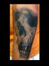 Skull on Jamie Sebring tattoo