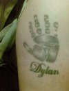Sons handprint tattoo