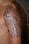 Tribal Custom by Paolino at Rising Dragon NYC tattoo