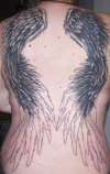 Wings in progress tattoo