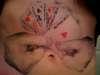 full house, with my familys names. tattoo