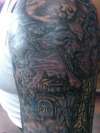 gothic half sleeve tattoo