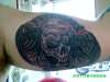 black grey wash skull wings evil mens arm tattoo