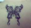 Upper Back Butterfly tattoo