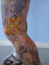leg in progress tattoo