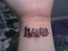 love/hate tattoo