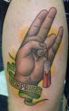 shocker with bloody tampon tattoo