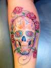 sugar skull tattoo