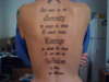 Back piece incomplete tattoo