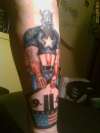 Captain america tattoo