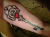 Claddagh Key tattoo