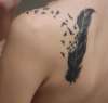 Feather to Ravens tattoo