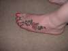 Flower on my foot tattoo