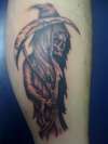 Grim reaper shinigami tattoo