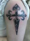 Sword/cross tattoo
