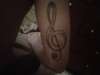 Treble Cleff tattoo