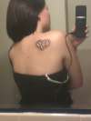 Zebra Print Heart tattoo