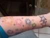 arm of stars tattoo