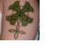 celtic weave 4-leaf clover tattoo