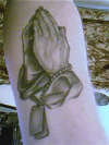 PRAYING HANDS tattoo