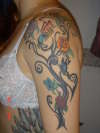 left upper arm tattoo