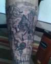 leg tattoo