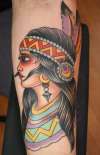 native american forearm tattoo