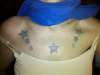 stars on chest tattoo