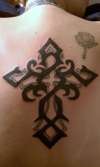 tribal cross tattoo
