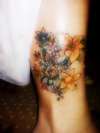 Butterfly and Flowers tattoo
