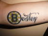 Love this city, love the Bruins tattoo