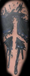 Peace Splat tattoo
