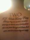 Rememberance Tattoo for my cusin uncle and grandpa tattoo
