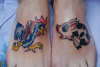 Rooster & Pig tattoo