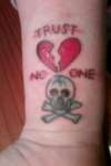 Trust No One tattoo