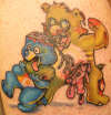 Zombie Care Bear tattoo