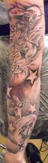 arm piece tattoo