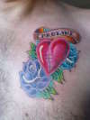 healed heart tattoo