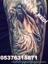 istanbul dövmeci beyaz kedi tattoo