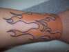 Flames tattoo