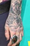 Hand tattoo