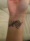 Initials tattoo