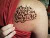 Only God can Judge me tattoo