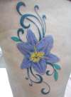 flower/tribal tattoo