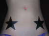 My two stars...plain, but i love! tattoo