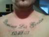 my sons name and birth date tattoo