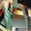 oriental theme sleeve tattoo